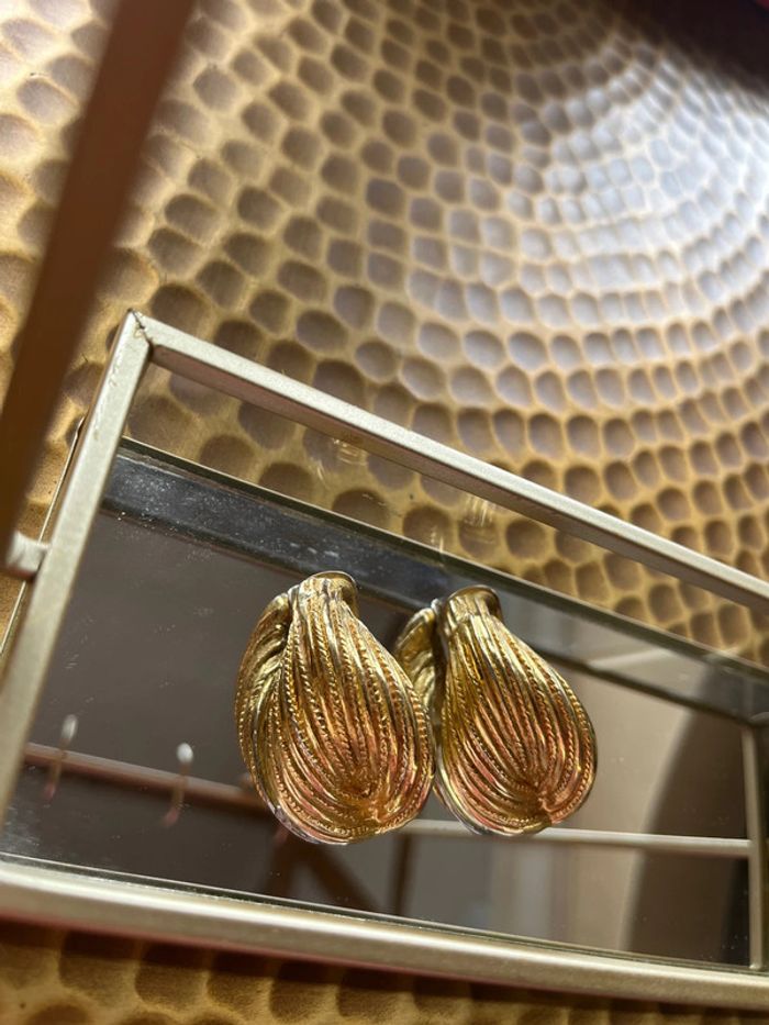 boucle d’oreille doré - photo numéro 4