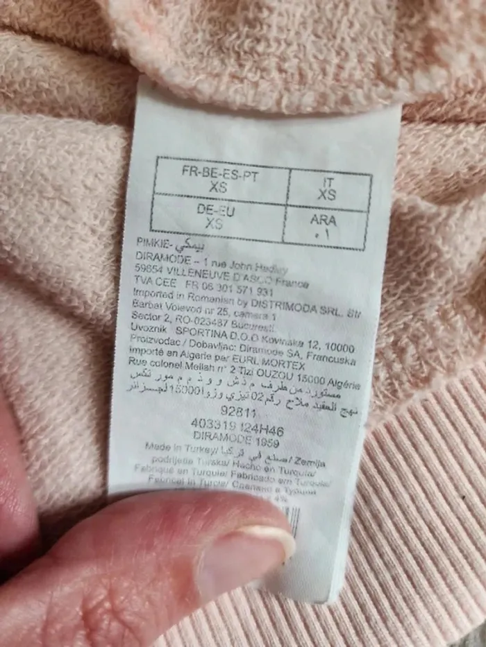 🌸Sweat rose Pimkie Taille 34🌸 - photo numéro 7