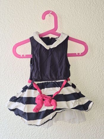 robe bleu marine et blanche Tape à l'œil