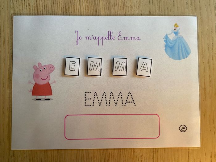 J’apprends à écrire mon prénom : Fille