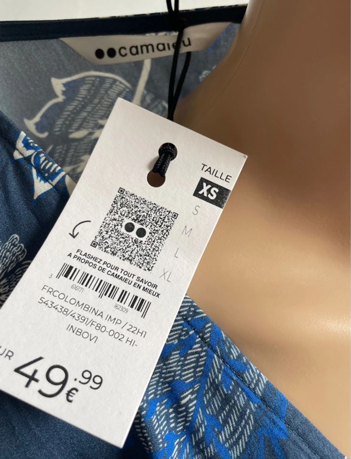 Superbe Robe Kimono Camaïeu Neuve - Taille XS ok S - photo numéro 9