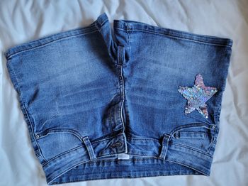 Short en jean bleu