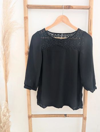 Joli chemisier noir Naf naf