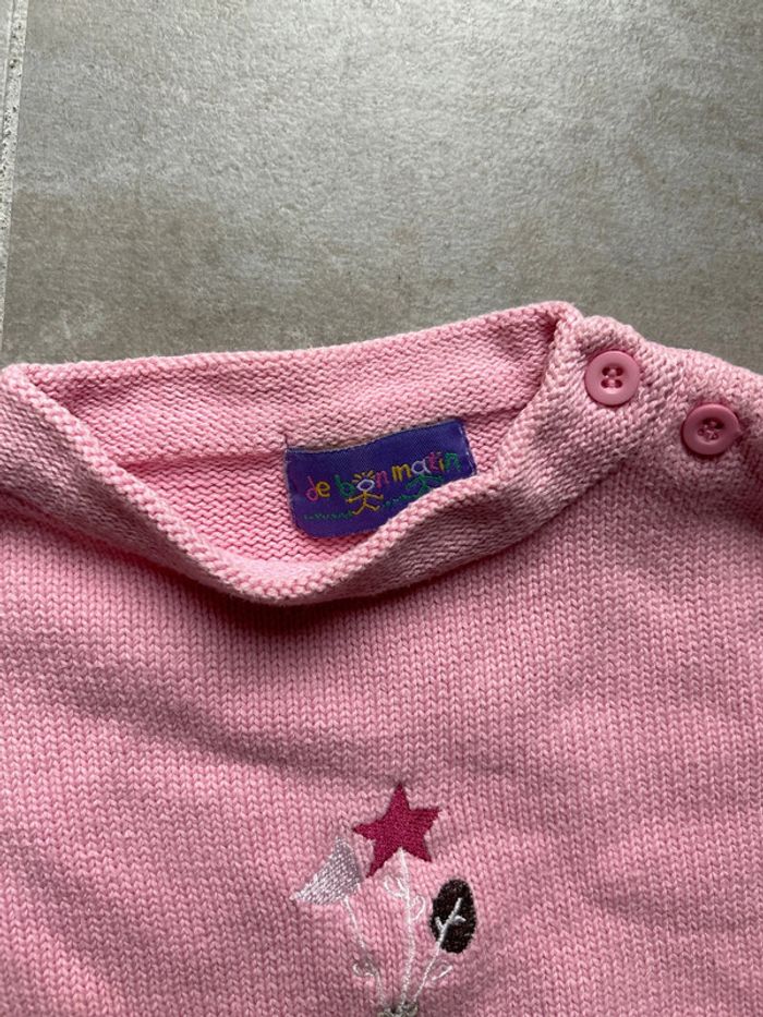 Pull fille bébé rose 23 mois - photo numéro 2