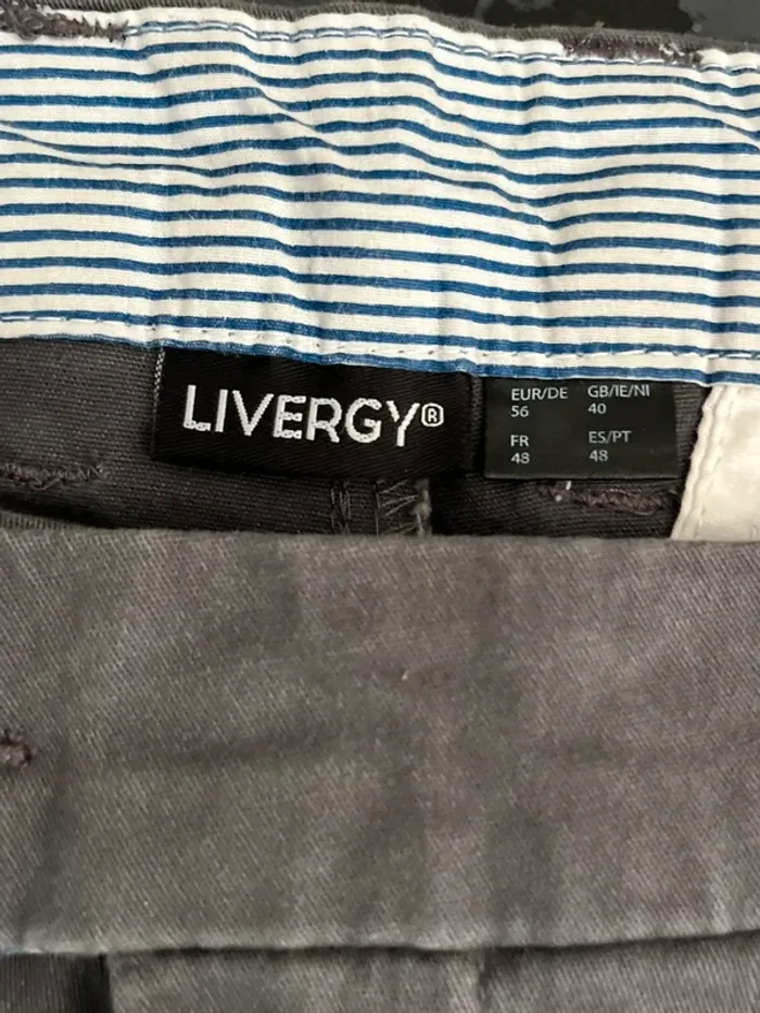 Pantalon gris chino levergy 48 - photo numéro 2