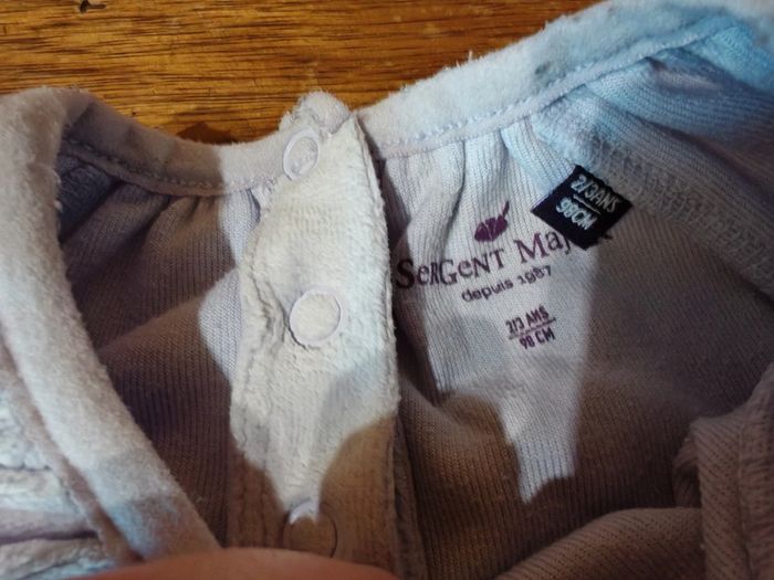 Pyjama chaud colombe fille taille 98 cm - photo numéro 3