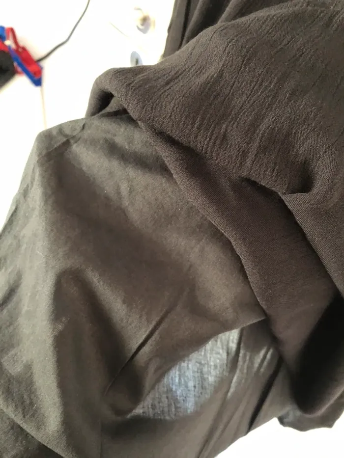 Jupe longue IKKS noire avec broderies taille S - photo numéro 5