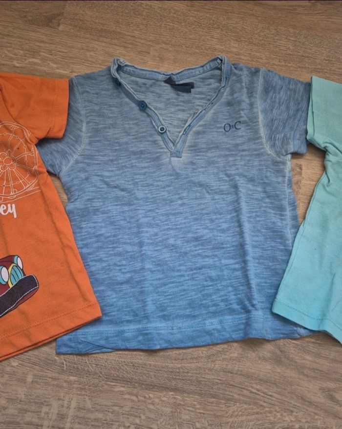 Lot t-shirts manches courtes 12 mois - photo numéro 4
