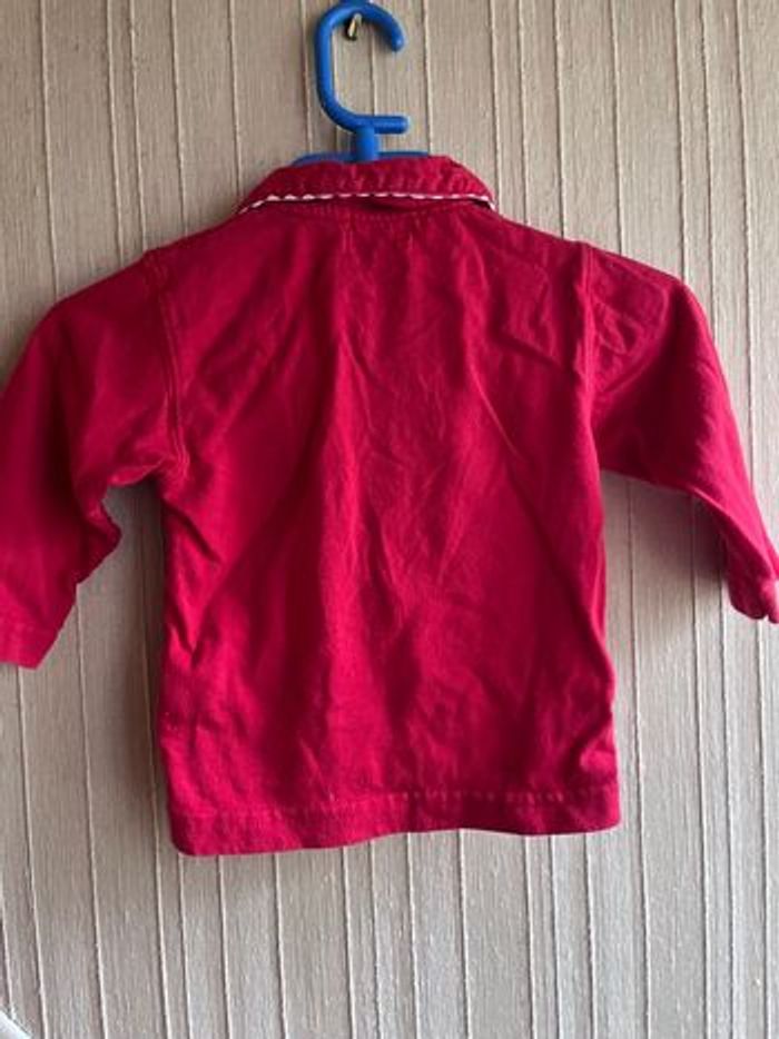 Polo rouge manches longues 12 mois Bout’Chou - photo numéro 6