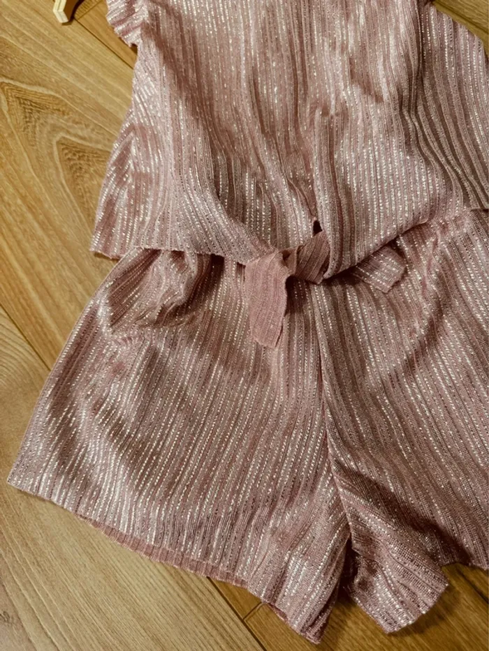 Taille 4 ans Combishort de cérémonie fille Lpc girl rose * scintillant * 🩷 - photo numéro 3