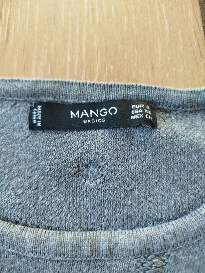 Pull gris femme Mango taille S - photo numéro 4