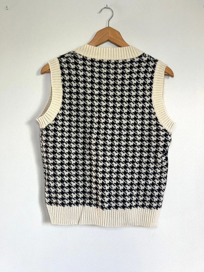 Pull sans manches Shein noir et beige - photo numéro 2