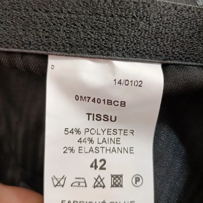 Pantalon de costume bleu marine Produxtyl Taille 42 M A507 - photo numéro 9