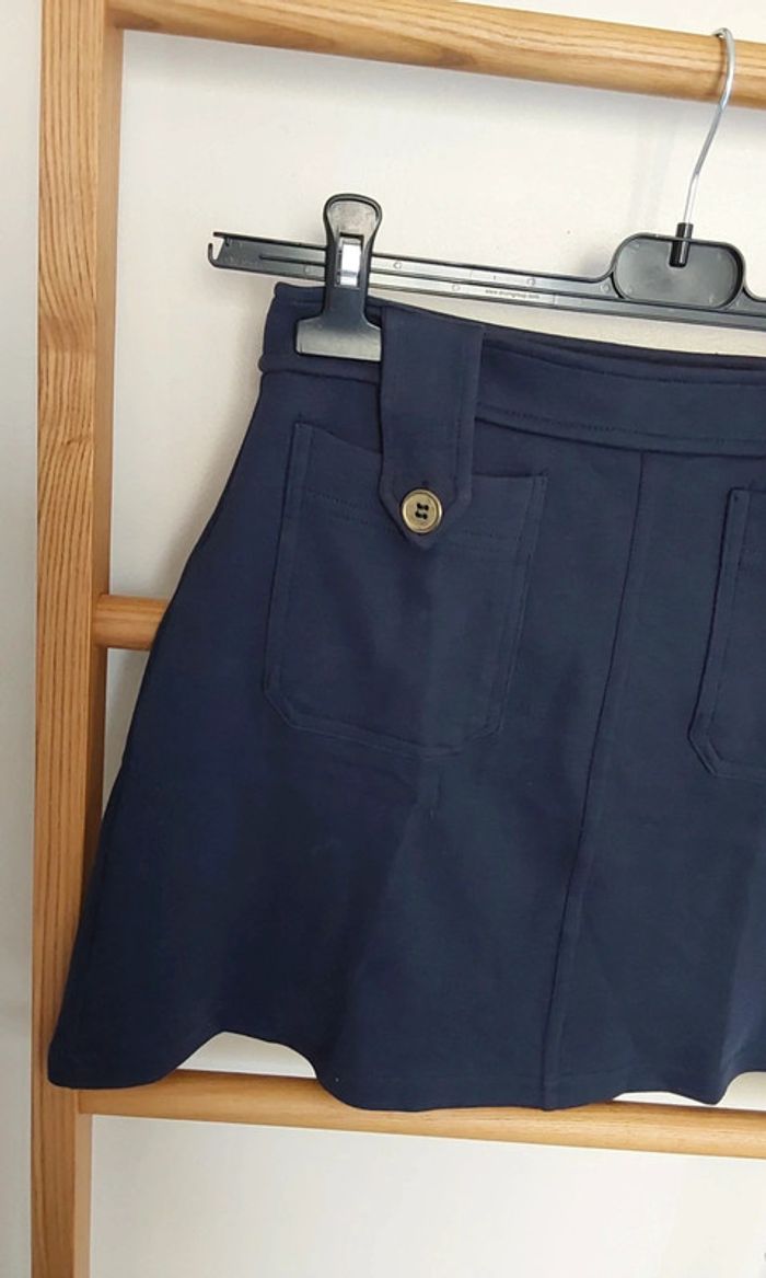 Mini-jupe bleu marine H&M T 34 - photo numéro 6