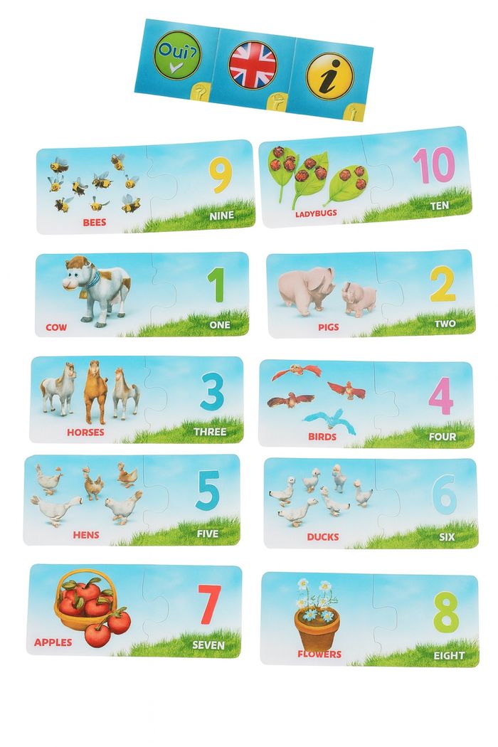 Jeu éducatif La Ferme 1 à 10 – Apprentissage des chiffres avec animaux (Clementoni, 3-5 ans) - photo numéro 4