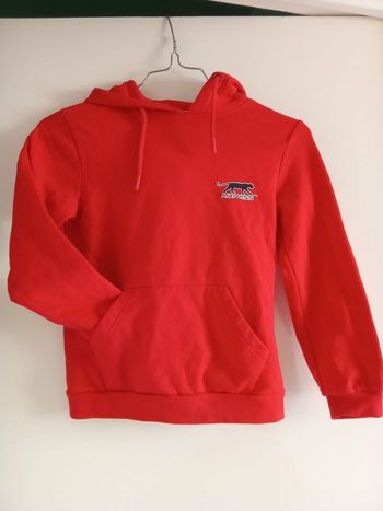 Sweat à capuche rouge garçon sport marque Airness en 8 ans, hiver
