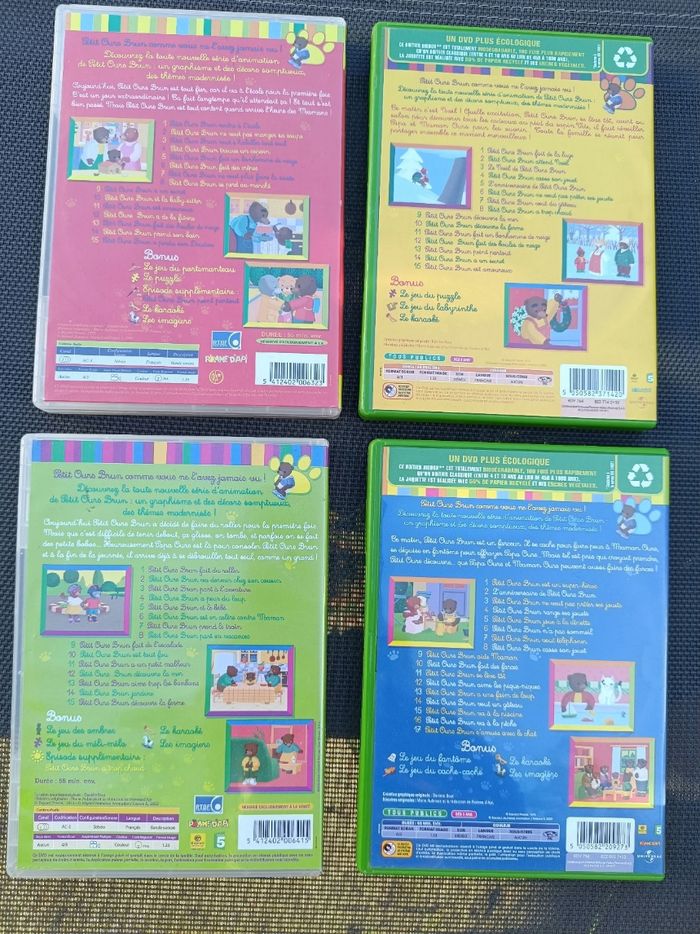 Lot 4 DVD petit ours brun - photo numéro 2