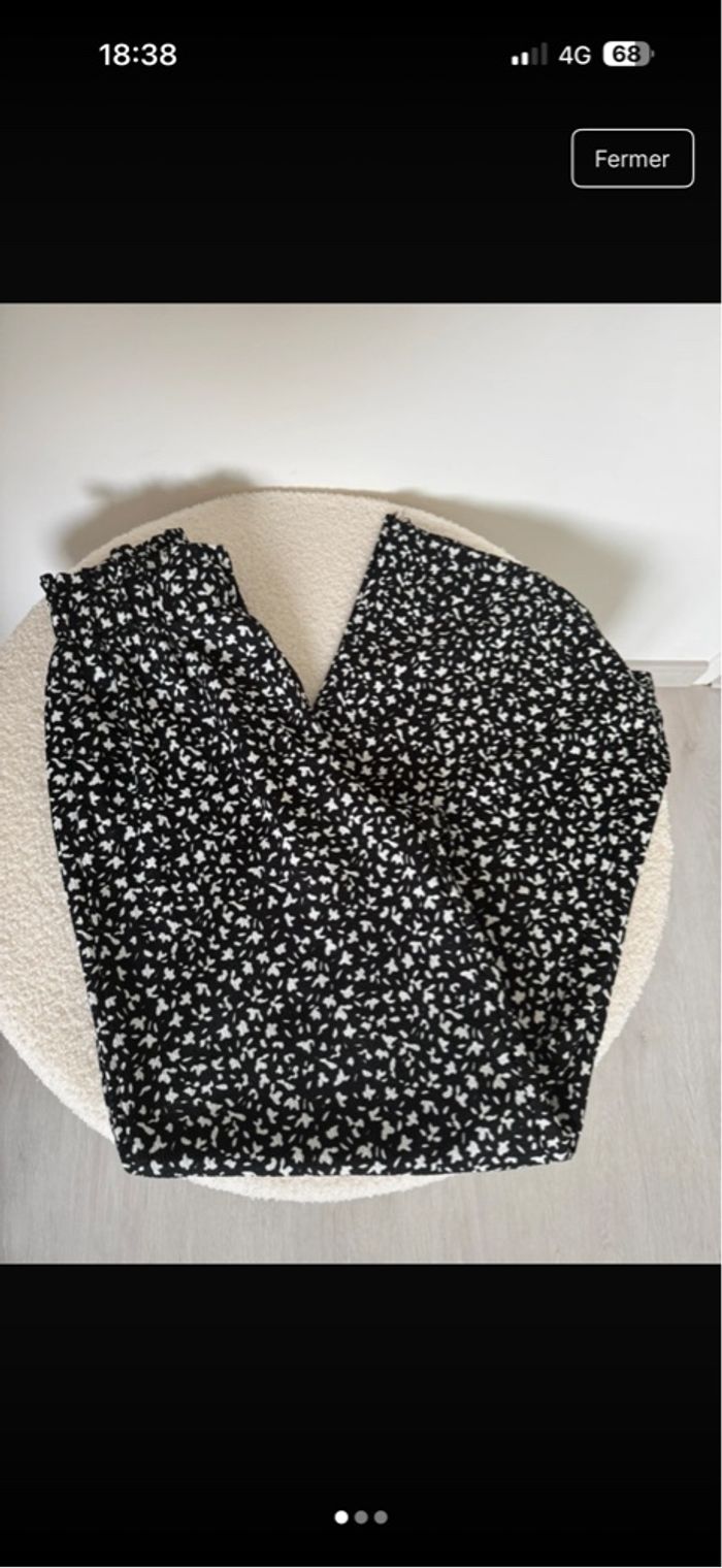 Pantalon à fleur