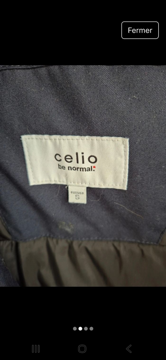 Doudoune Celio bleu marine - photo numéro 4