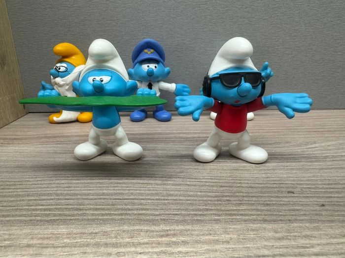 Lot 6 figurines schtroumpfs Peyo 2018 Mcdonald collection vintage - photo numéro 3
