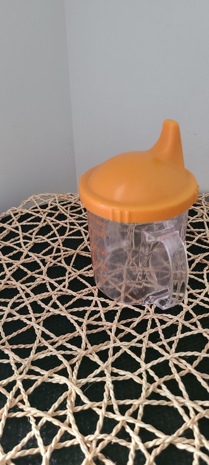 Tasse d'apprentissage  à embout solide motif chat - photo numéro 3