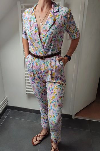 Combinaison pantalon cache coeur S/M