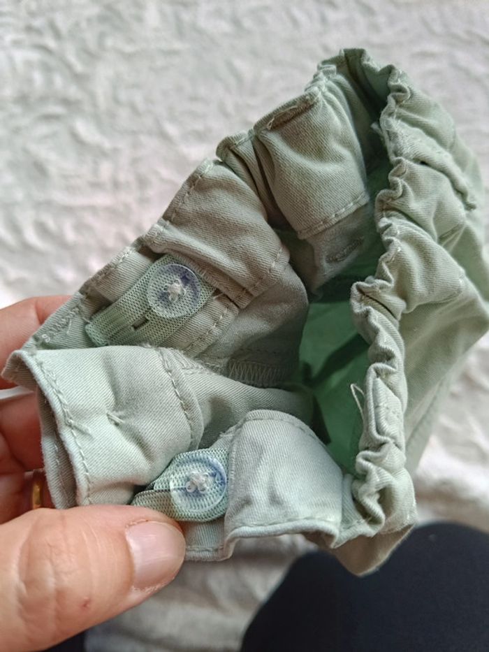 Pantalon jeans vert clair Garçon 18 mois Kiabi Eco conception coton bio - photo numéro 6