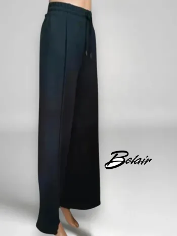 Pantalon  BELAIR chic et décontracté coupe droite jambe large flare ,taille ajustable