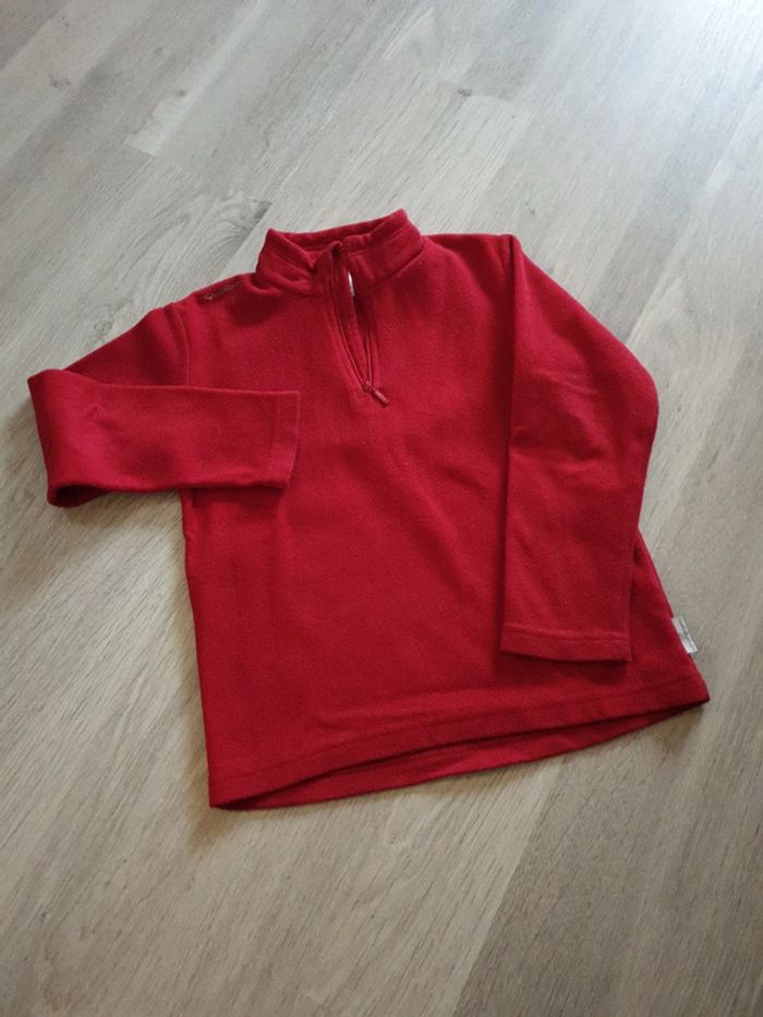 Sweat polaire 8 ans rouge