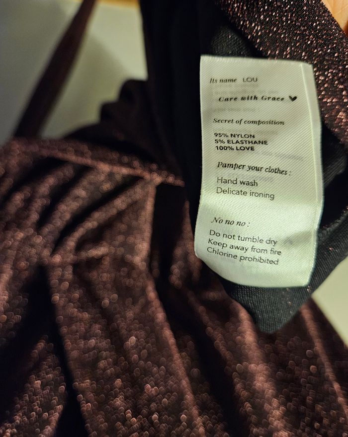 Robe scintillante rose violet Grace & Mila  T38 - photo numéro 6
