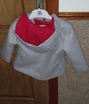 Manteau à capuche fille 24 mois