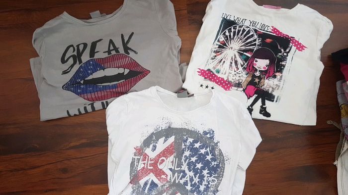 Lot tee shirt manches longues