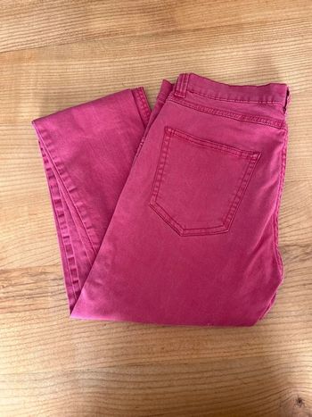 Jeans rouge La Halle