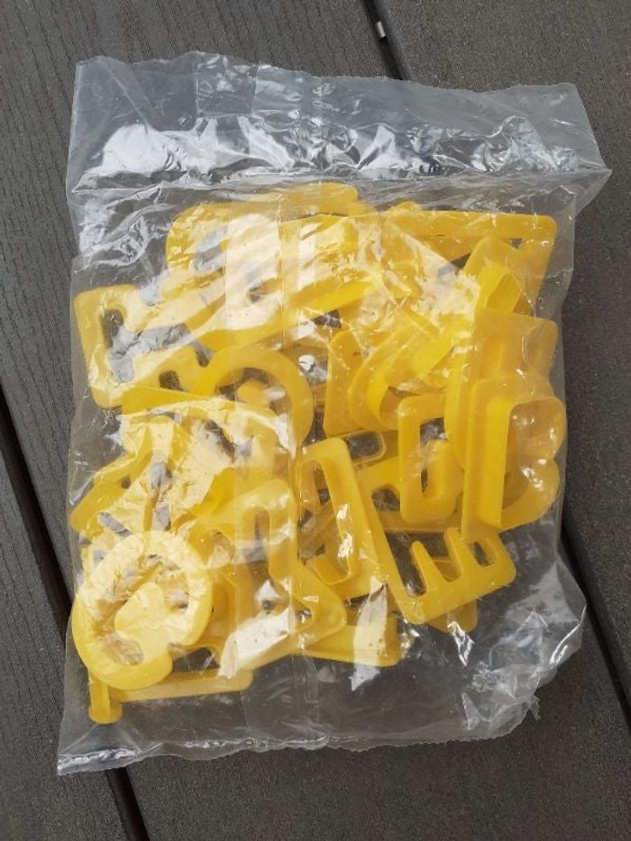 emporte pièce lettres de l'alphabet