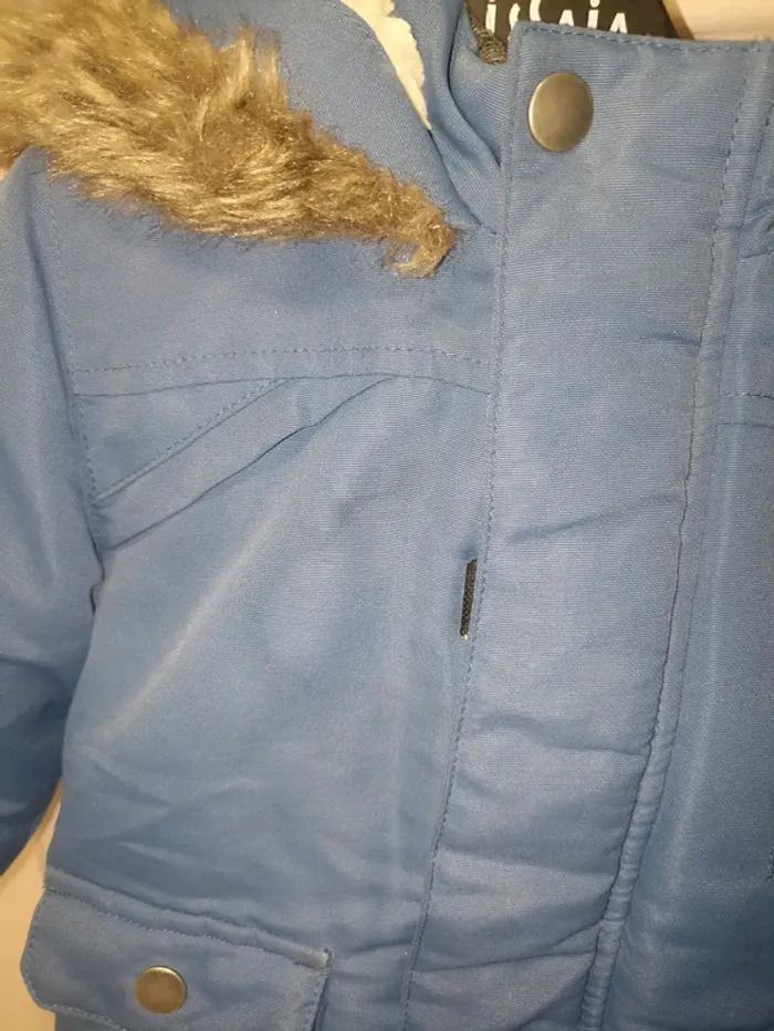 Manteau bébé bleu taille 9-12 mois - photo numéro 2