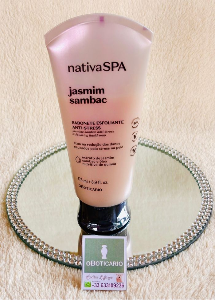 Jabón líquido Exfoliante corporal Nativa spa Jasmim Sambac OBoticário