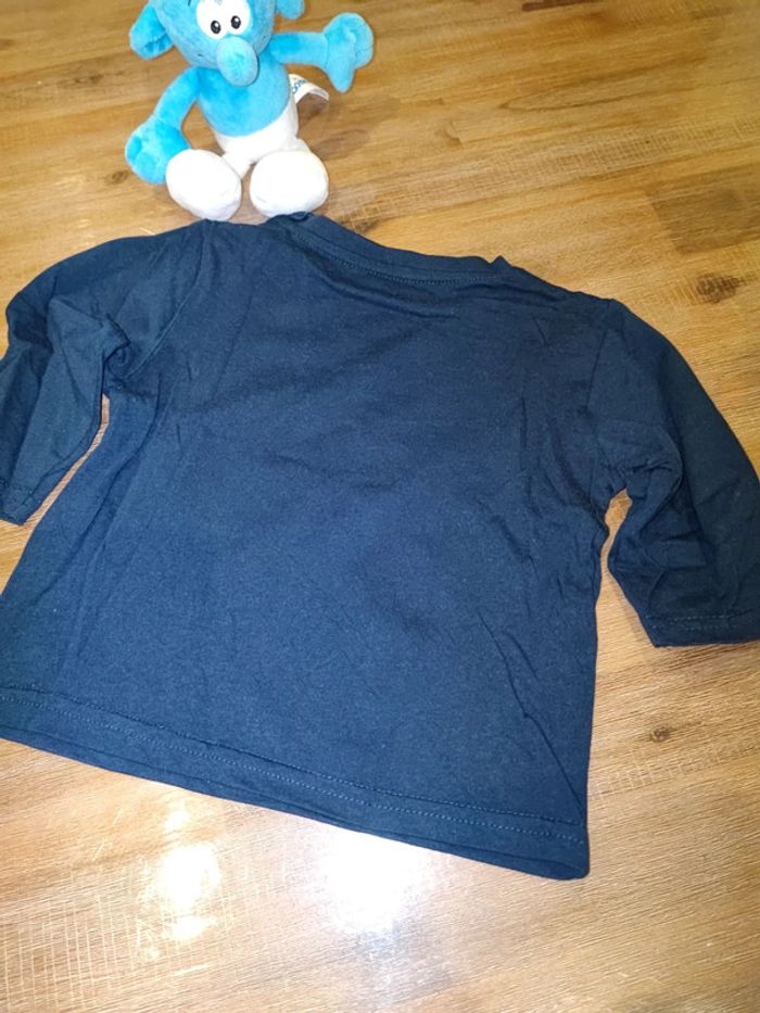 Tee-shirt marine manches longues - photo numéro 4