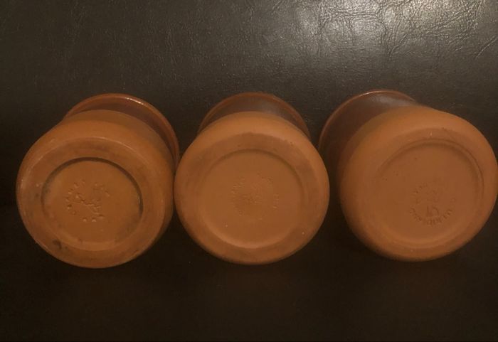 Lot de 3 pots vintages en terre cuite - photo numéro 3