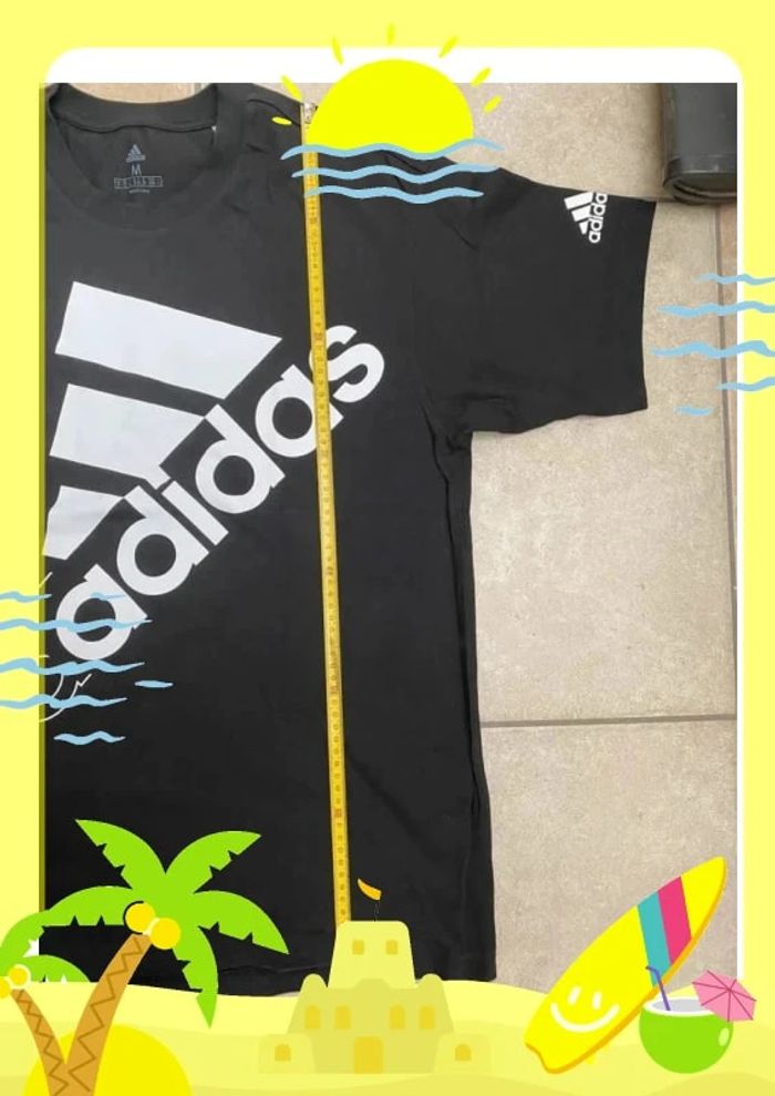T shirt adidas noir blanc - photo numéro 9