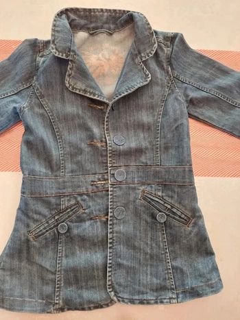 Veste en jean lisa rose 10ans