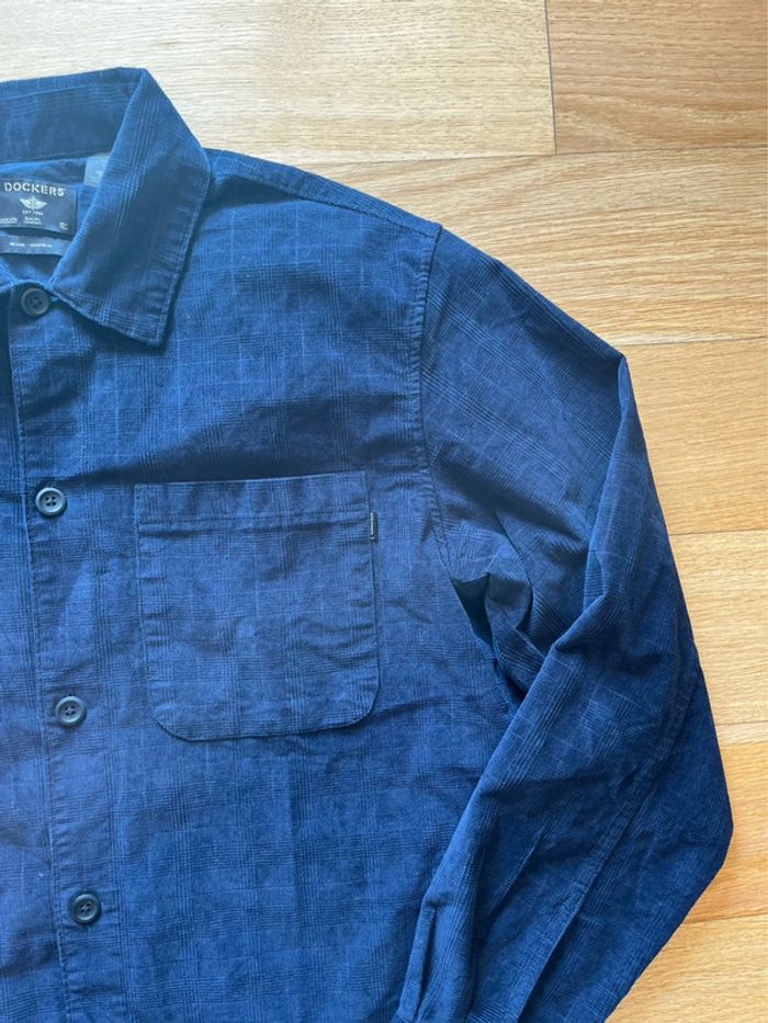 🧥 Surchemise Dockers bleu marine à carreaux – Taille M 🧥 - photo numéro 3