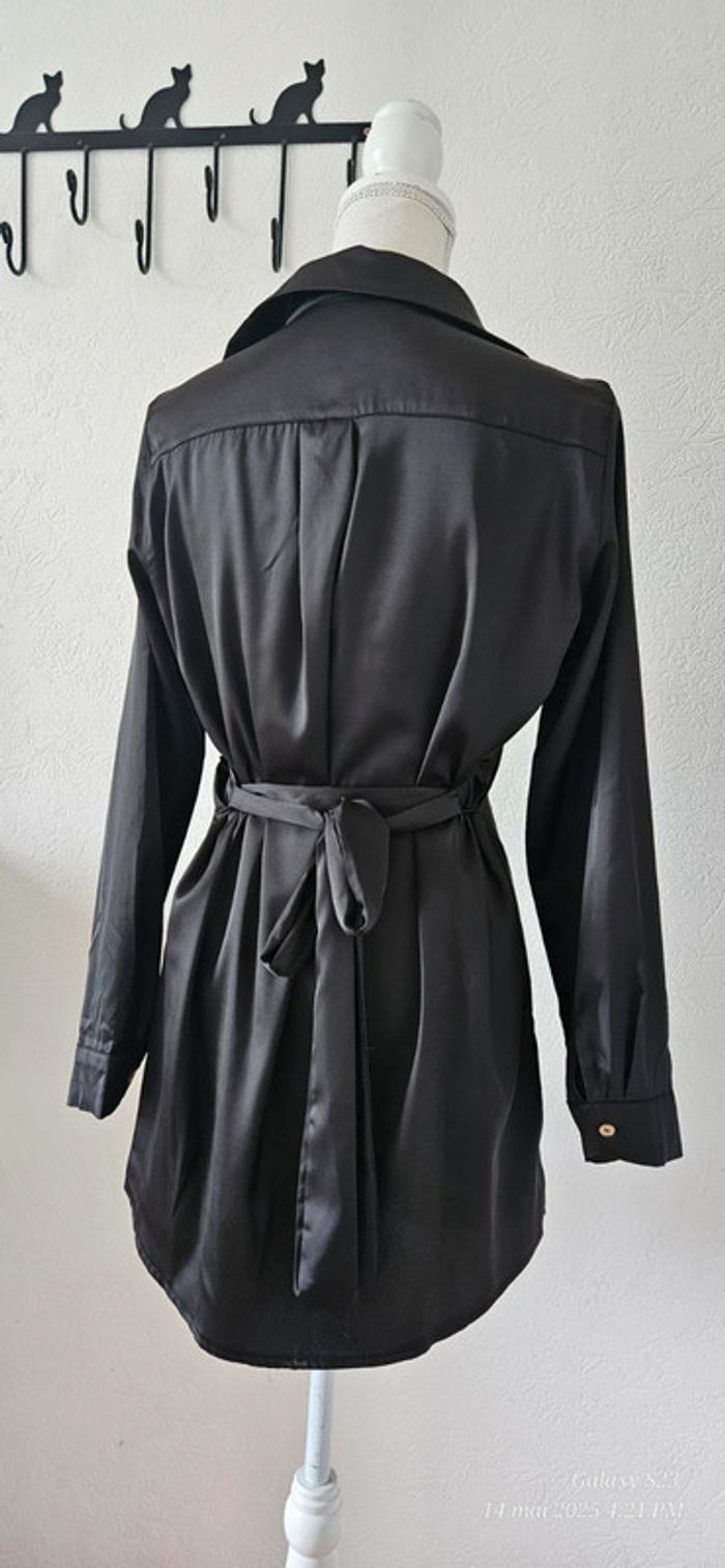 Robe chemise satinée T36 - photo numéro 3