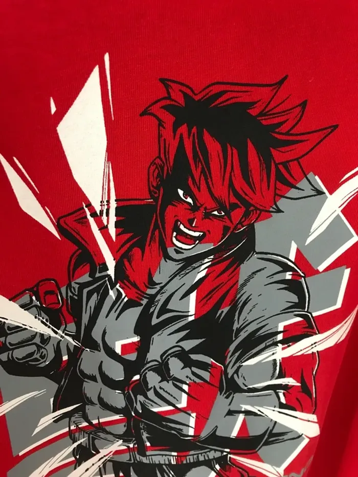 garçon t-shirt manches courtes kiabi 12 ans rouge xxs regular à motif - photo numéro 4