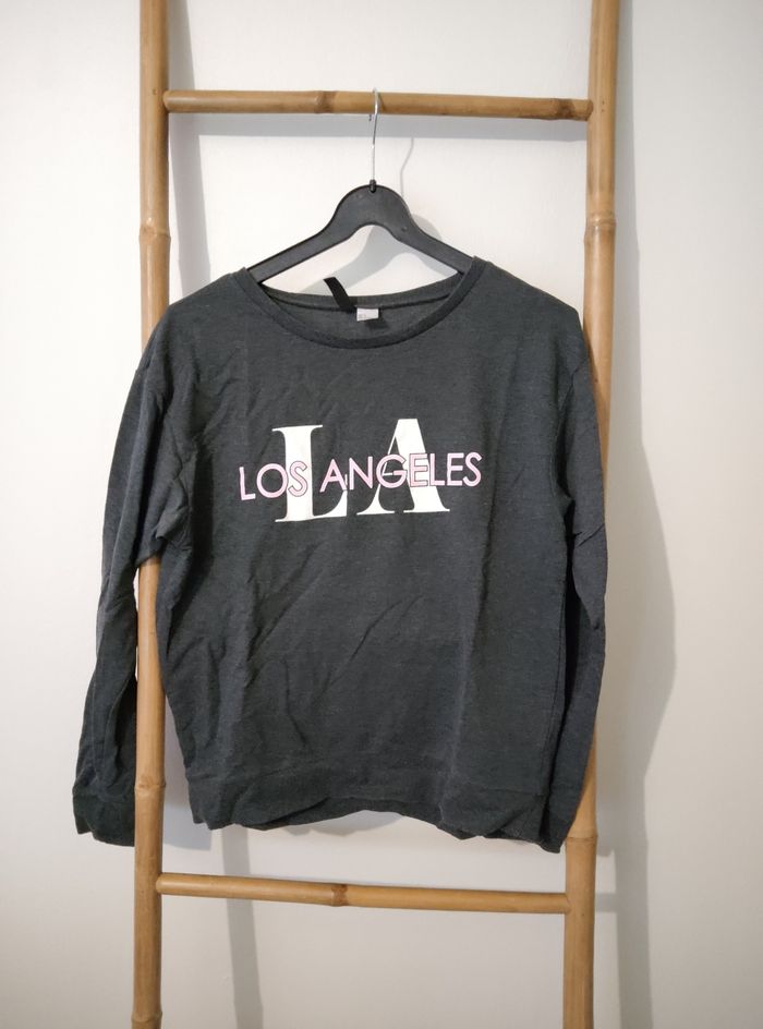 Pull gris L.A h&m