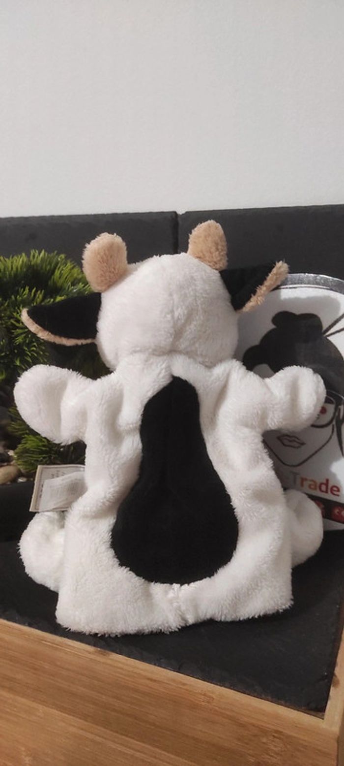 marionnette mario vache histoire d'ours blanc noir poche ho1224 - photo numéro 2