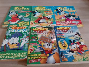 Lot d 3 Picsou magazine et 3 Mickey parade(8)