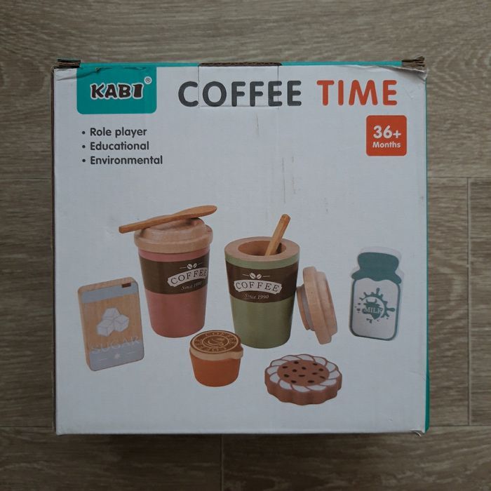 Jouet en bois Set pause café NEUF - photo numéro 2