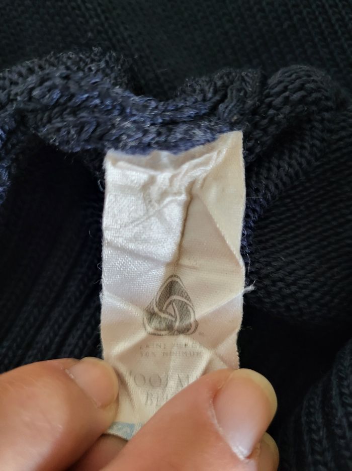 51% laine Pull col camionneur sans zip Lacoste chaud épais taille 5 L état impeccable - photo numéro 7