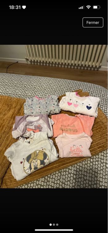 Lot pyjamas bébé 3 mois