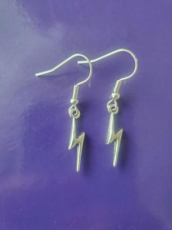 boucles d'oreilles éclair harry Potter